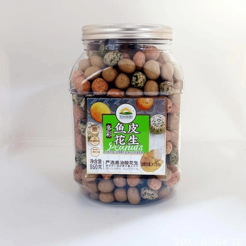 加州原野鱼皮花生豆香酥脆超市鱼皮裹衣花生豆0怀旧零食