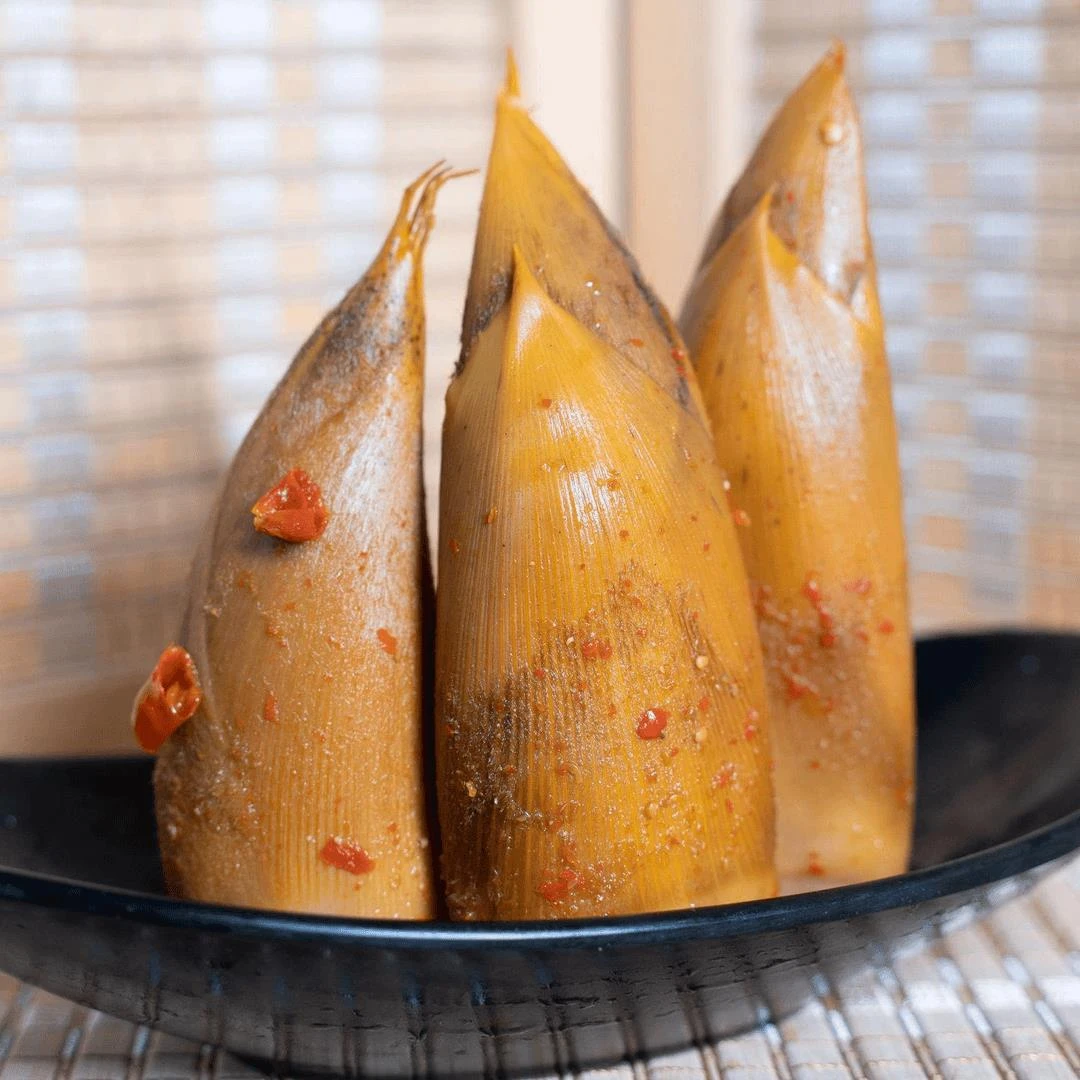 明良网红手剥黄金笋香辣味开即食冬笋泡椒鲜嫩竹笋零食