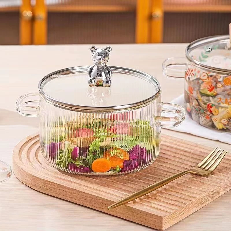 可明火锅耐高温玻璃汤锅电陶炉小火锅煮面锅玻璃锅耐高温明火