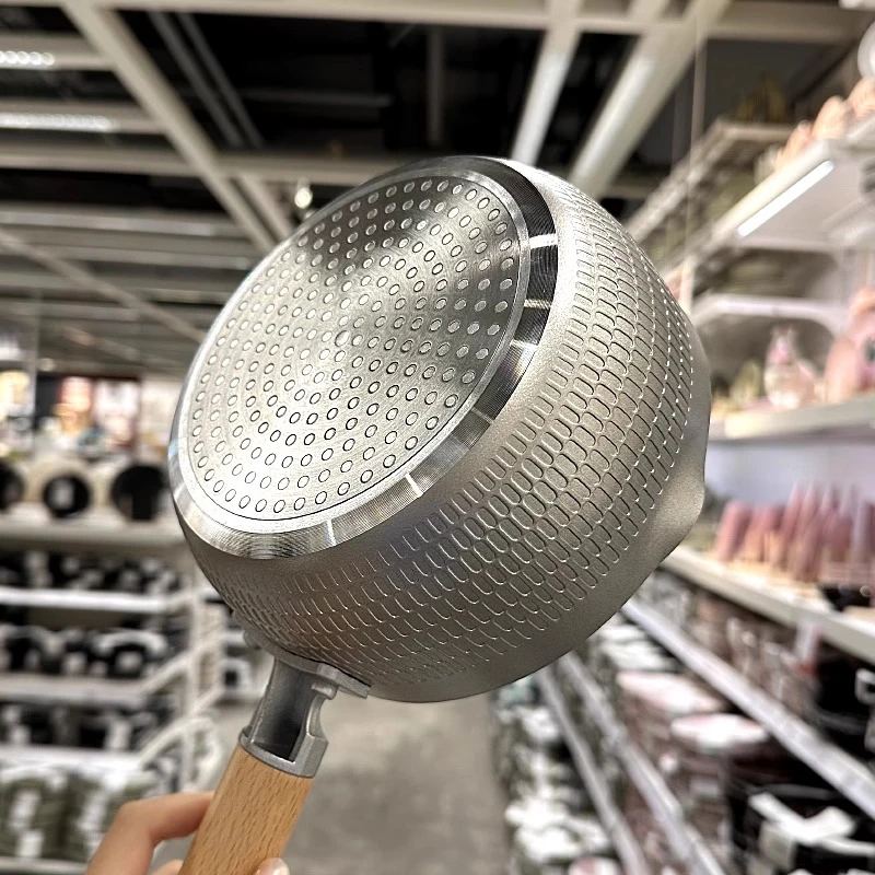 银色雪平锅日式煮方便面不粘锅小奶锅小锅泡面小汤锅煮红酒电磁炉