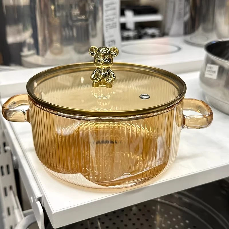 颜值主义可以煮的高硼硅玻璃锅电陶炉专用可明火直烧耐高温可加热