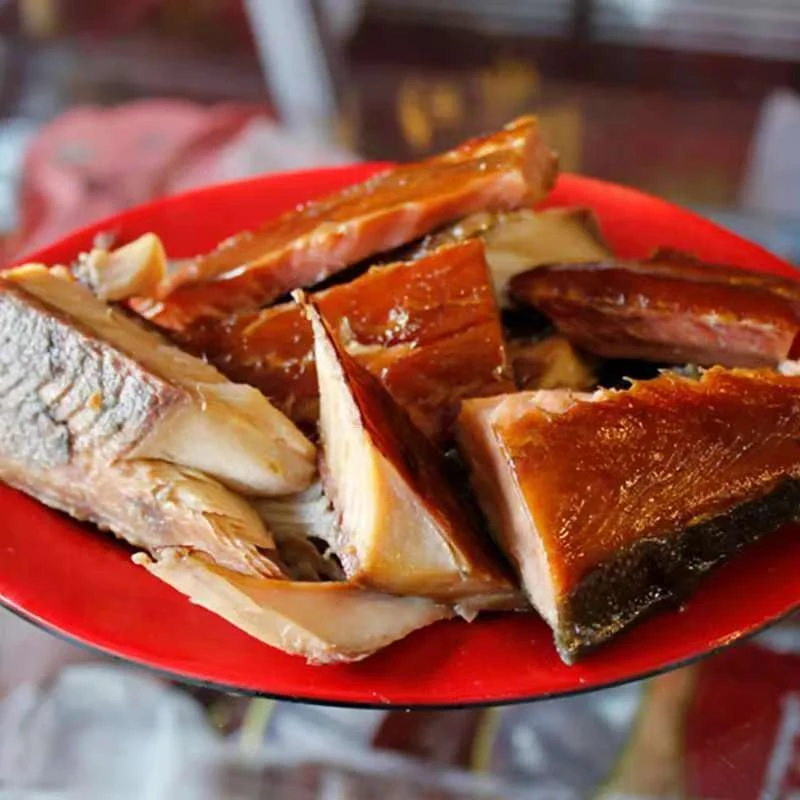 抚远特产俄罗斯风味方便熏马哈鱼下酒菜休闲食品烟熏袋装手撕腌制