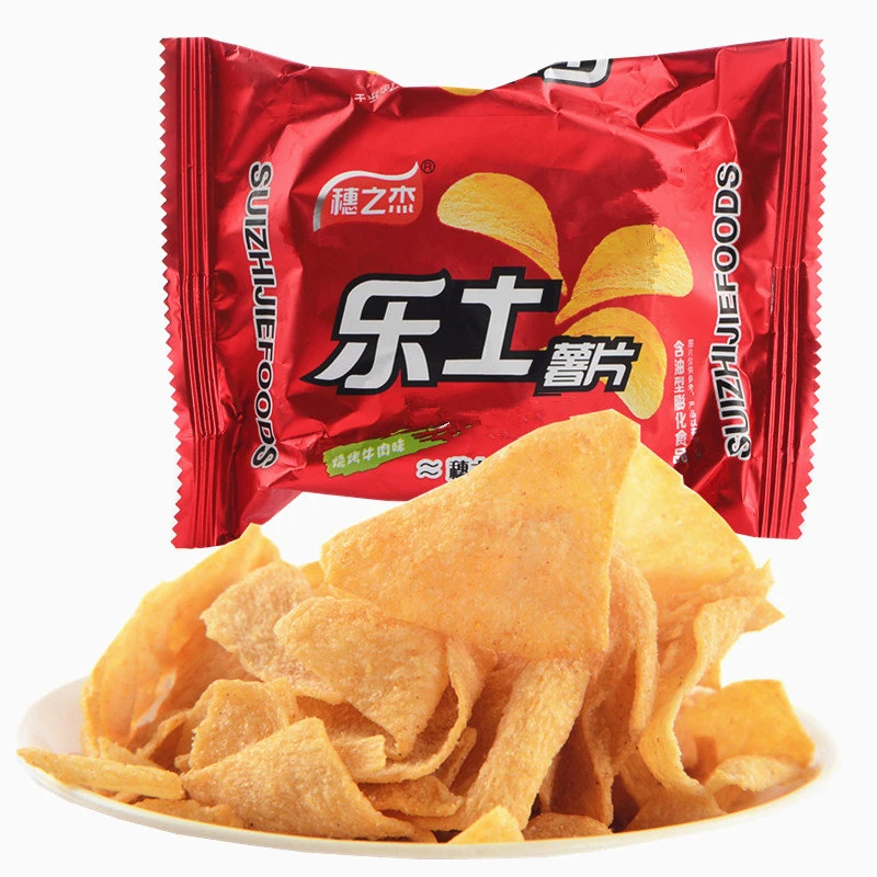 乐土薯片膨化食品8090后儿时怀旧小吃零食品口味随机发货