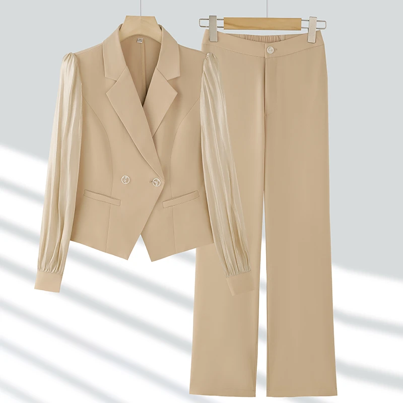 A1118春夏气质轻奢修身显瘦西装套装小个子职业轻熟风气质女神范