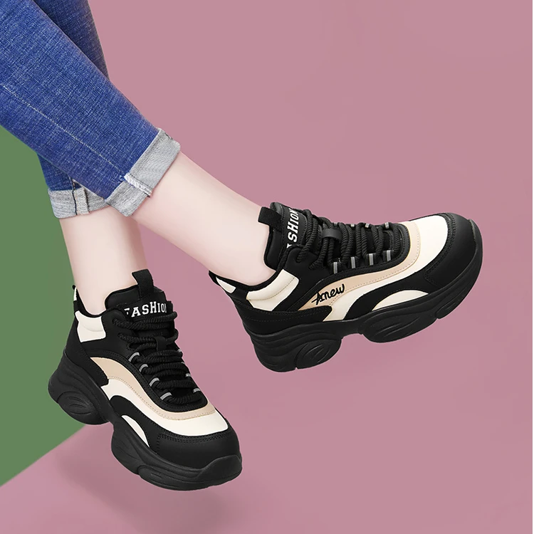 爆款老爹鞋女秋冬款2024韩版百搭软底休闲女鞋时尚舒适运动旅游鞋
