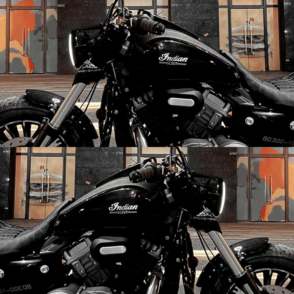 适用于灰石300油箱装饰贴纸复古贴纸机车改装遮划痕印第安拉花贴