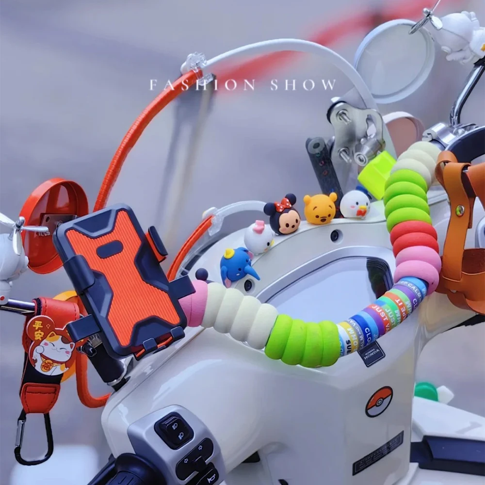 适用新大洲本田NS125LA平衡杠儿童扶手加改装拓展杠车头立体装饰