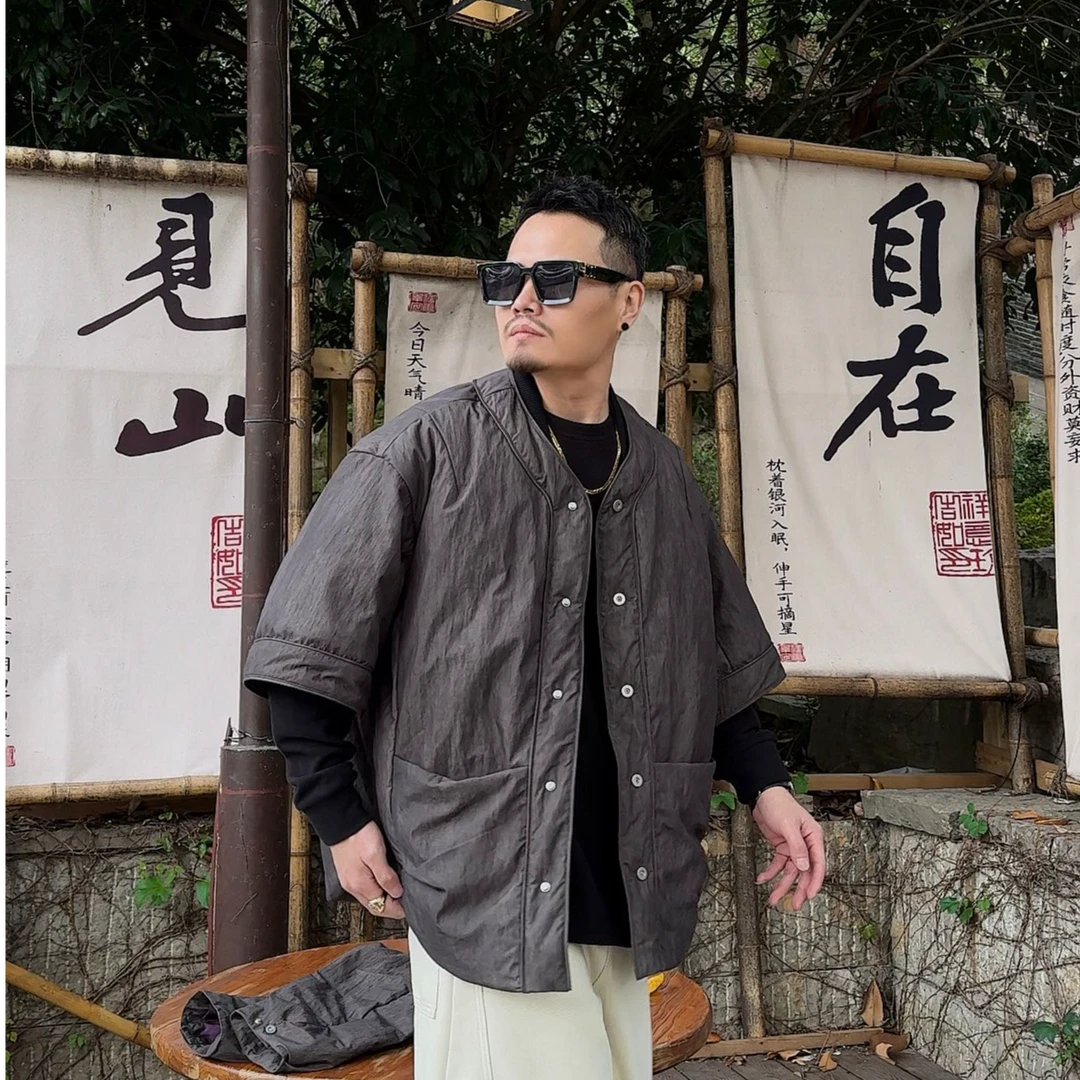 创恒（翘公子）2024冬季新款羽绒服小众国风时尚假两件袖子可拆卸
