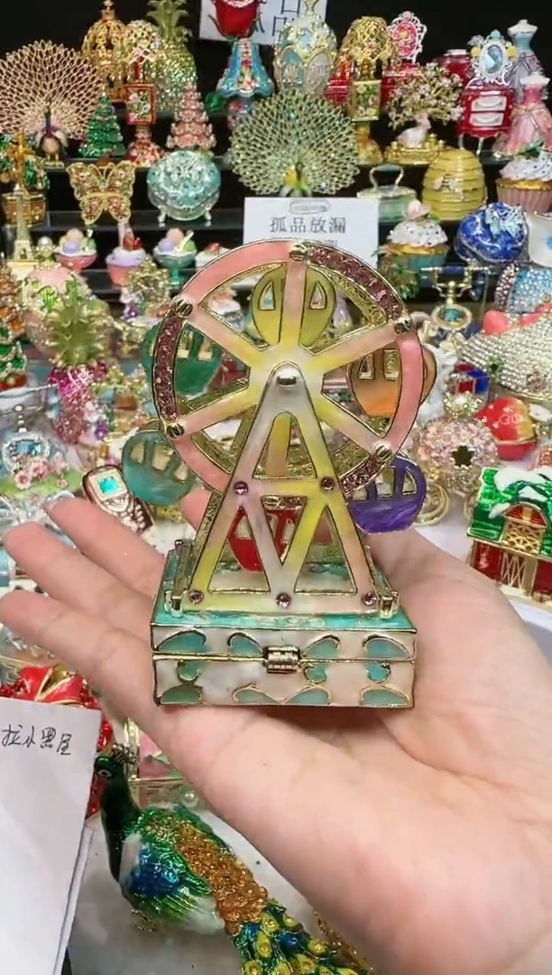 【闪购商品】茶宠珐琅首饰盒摆件AD101