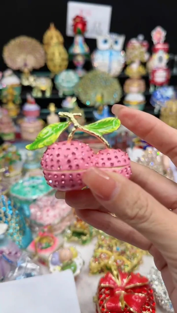 【闪购商品】茶宠珐琅首饰盒摆件AD101