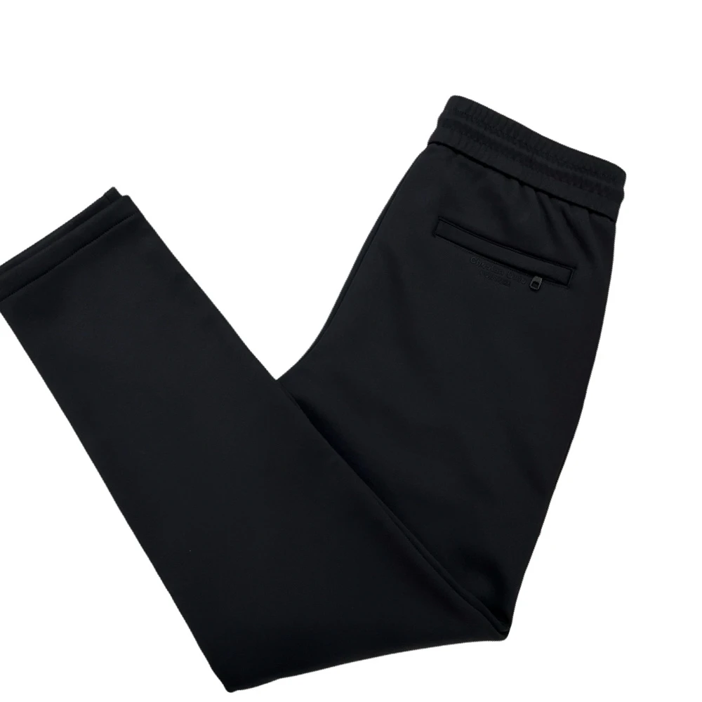 【宝鹿优品】男士冬季加厚加绒松紧腰保暖休闲直筒长裤W139