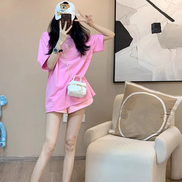 纯棉短袖t恤女夏季新款ins宽松百搭情侣装体恤中长款简约白色上衣