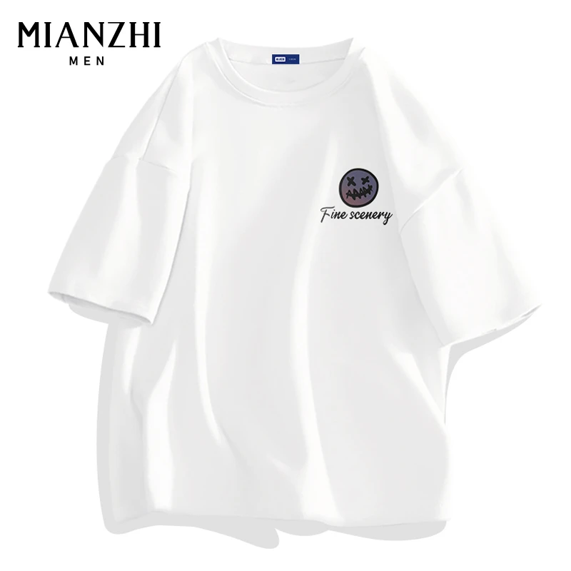 棉致2024新款短袖T恤男纯棉圆领美式休闲上衣潮流小众半袖上衣夏