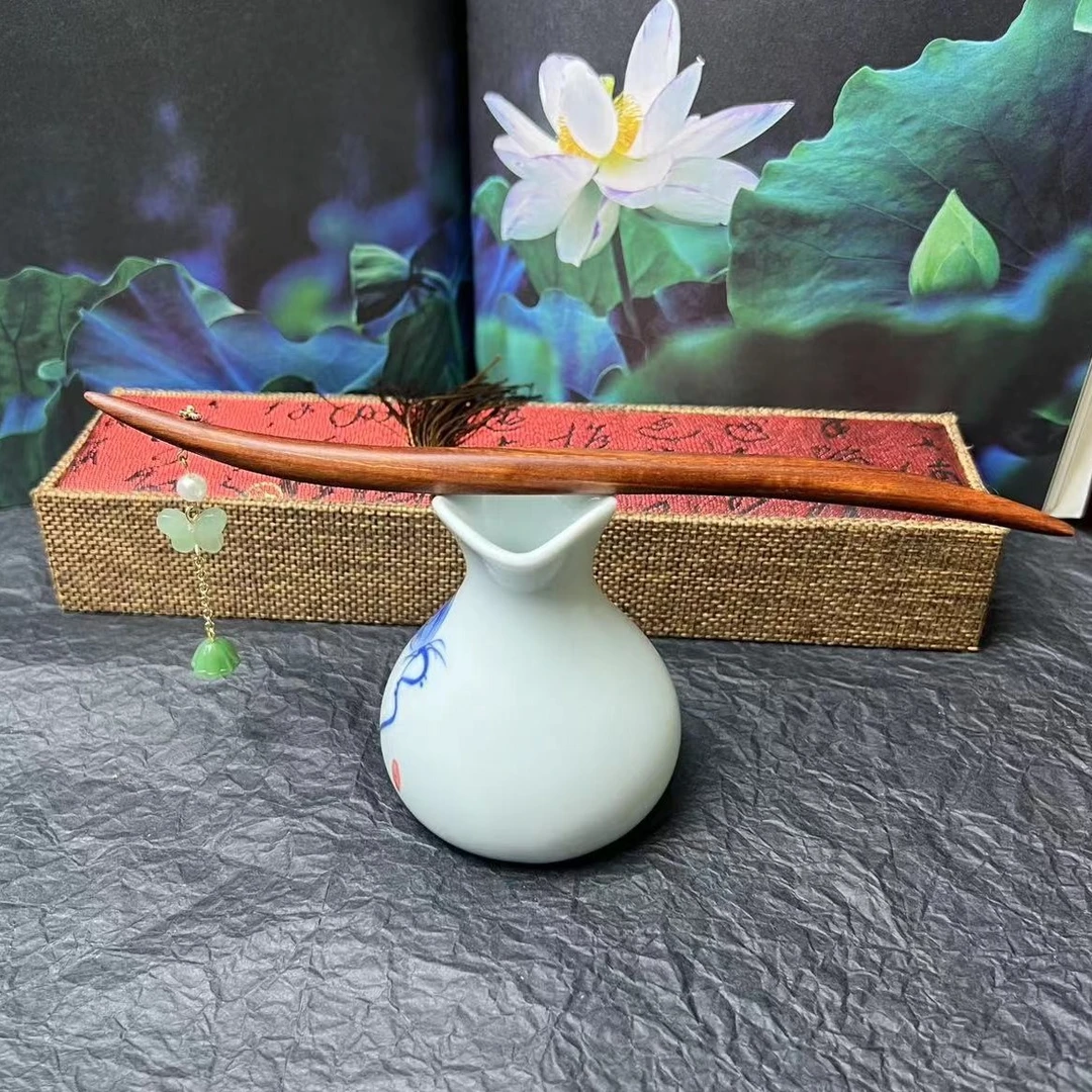 古风流苏发簪木质发簪酸枝木发簪头饰发簪新中式风格