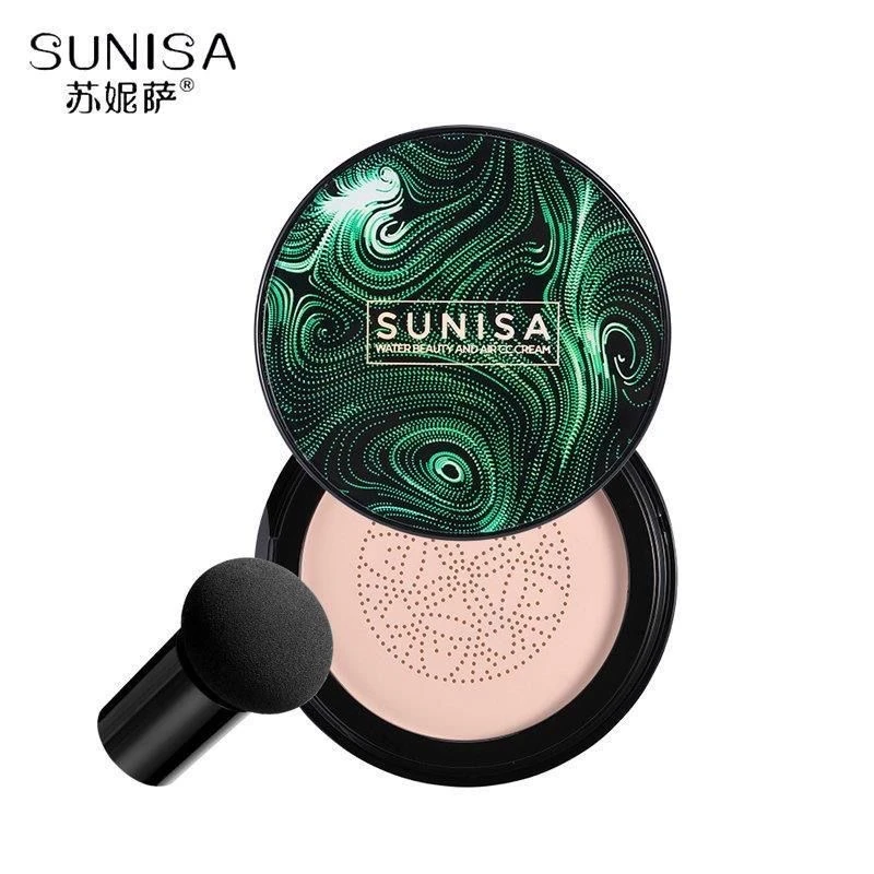 苏妮萨SUNISA小蘑菇头气垫bb霜sunisa蘑菇气垫cc霜遮瑕提亮隔离