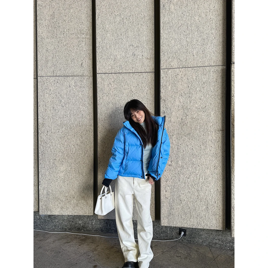 JINGDL【冬日特调】～韩版高腰直筒纯色百搭舒适灯芯绒长裤