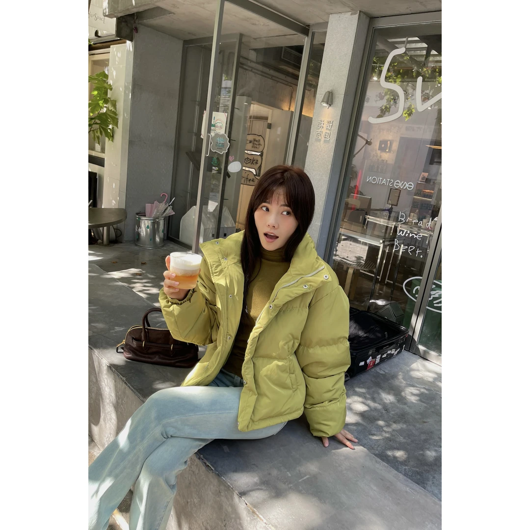 井迪儿【北方】~90白鸭绒秋冬新款时尚轻便百搭立领短款羽绒服