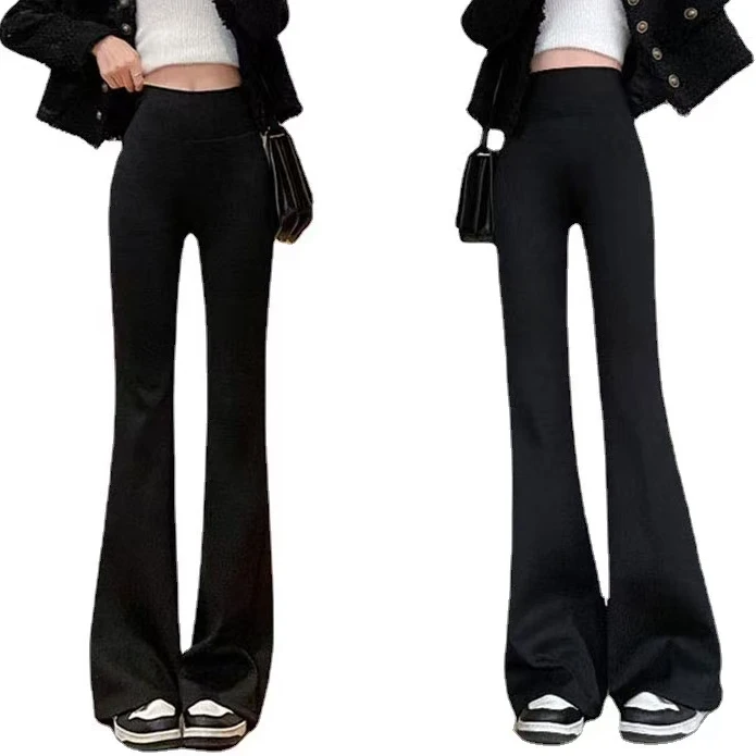 XIE3  时尚修身百搭微喇裤8001