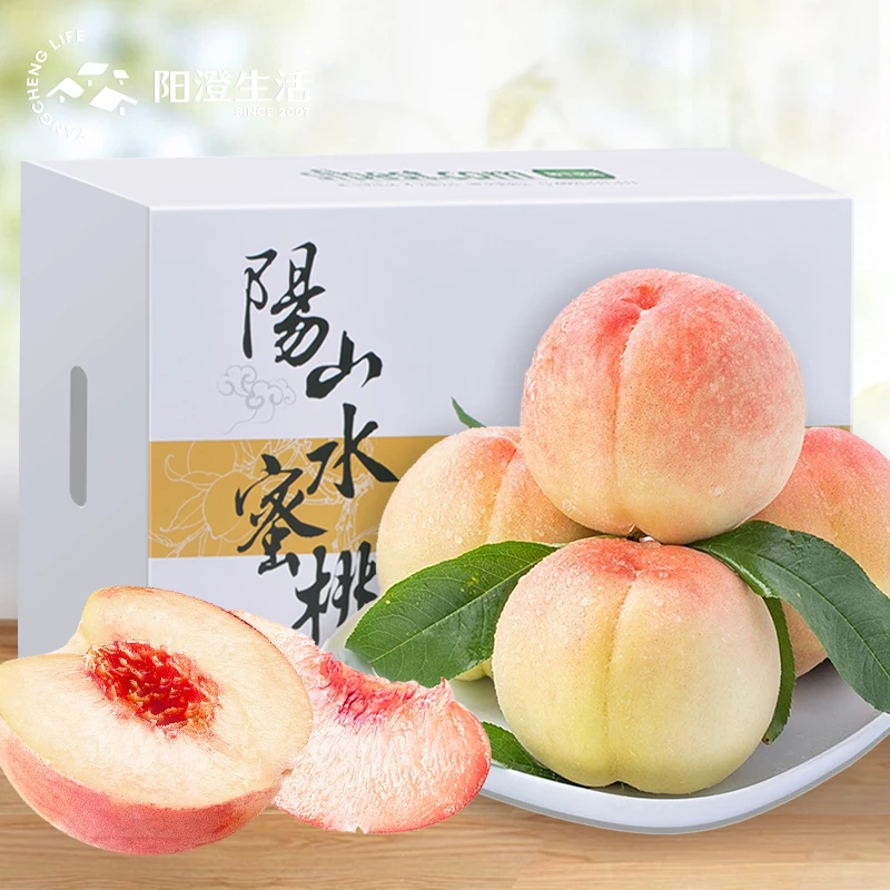 阳澄生活正宗无锡阳山水蜜桃4-5两12个特产爆汁桃子新鲜水果礼盒