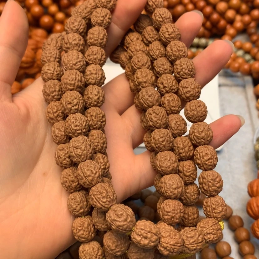 一代盘龙纹108颗10mm小金刚菩提手串精品文玩印尼金刚菩提