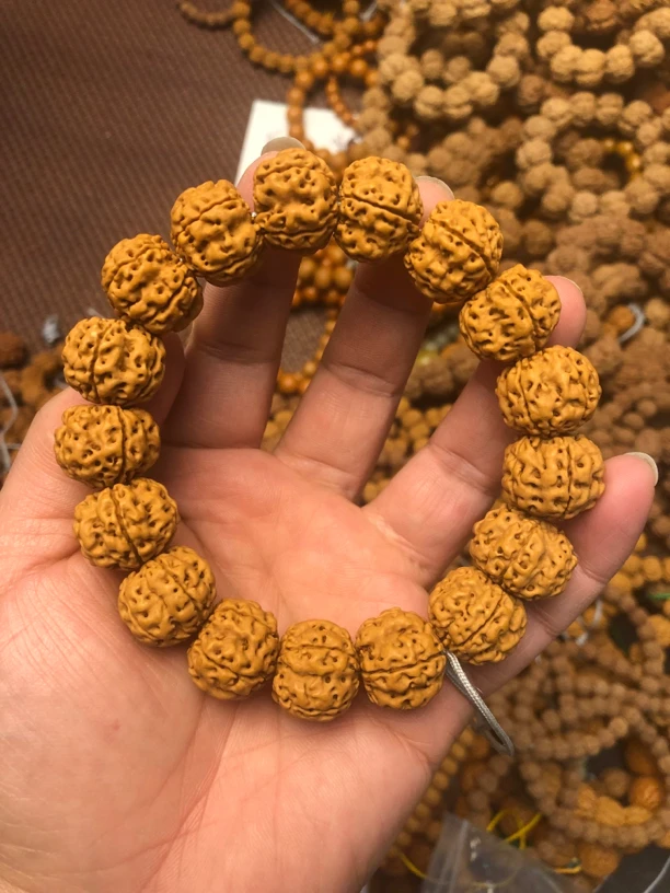 帝王龙手串14-16mm左右金刚菩提手串小金刚菩提爆肉梅花桩