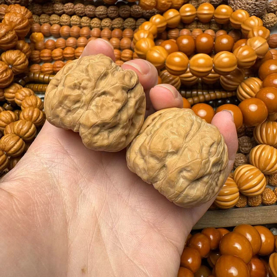 36mm蛤蟆头文玩核桃矮桩金蟾手玩延庆文玩核桃蛙蛙