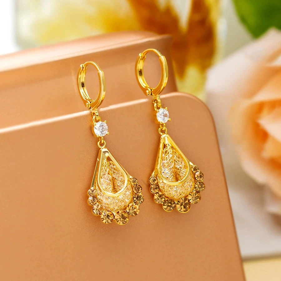 铜合金耳饰 68【素挽玄裳】法式耳环高级感气质设计感ins轻奢耳饰