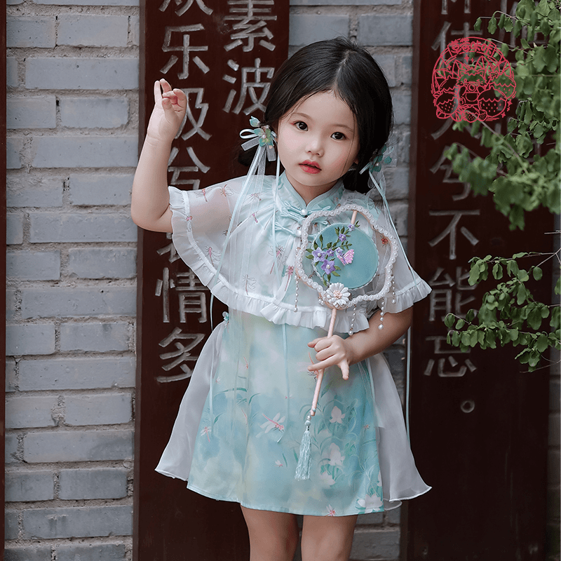 【B品微瑕草莓咔咔】晚霞中的红蜻蜓旗袍