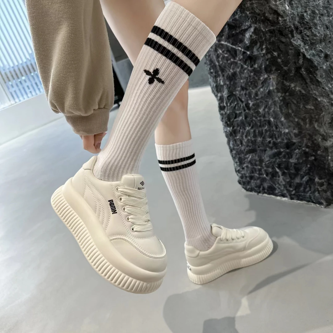 3A1119小白鞋女鞋时尚加绒2024新品春款百搭厚底