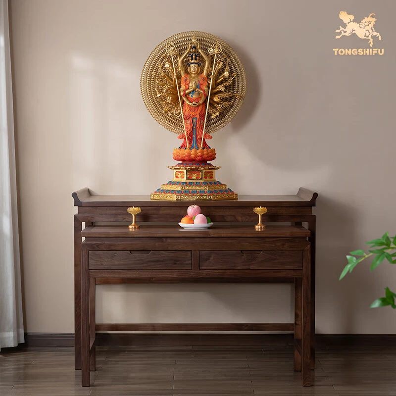 铜师傅《供桌供台》黑胡桃新中式佛台千手观音菩萨财神爷柜供奉桌
