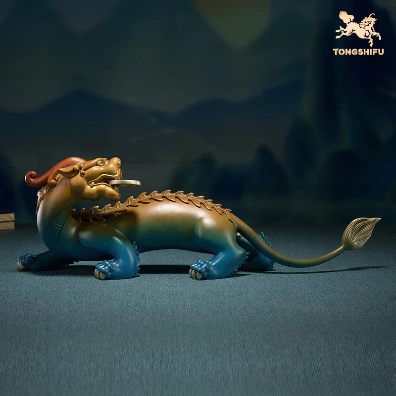 铜师傅《八方来财》铜摆件 铜工艺品家居饰品装饰品 大貔貅高档摆件