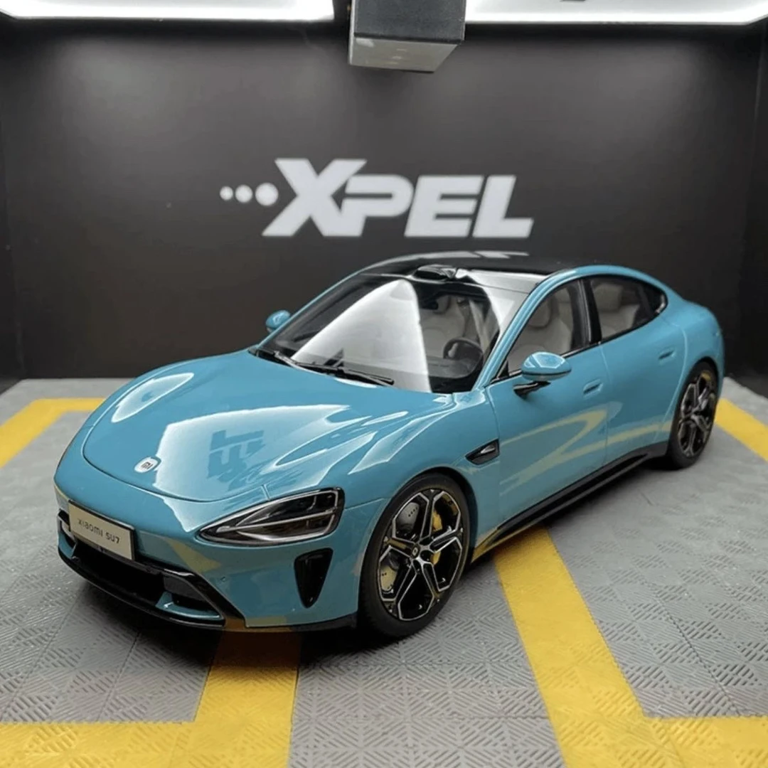 【现货秒发】su7汽车模型1：24合金仿真玩具可折叠可创意礼物车模