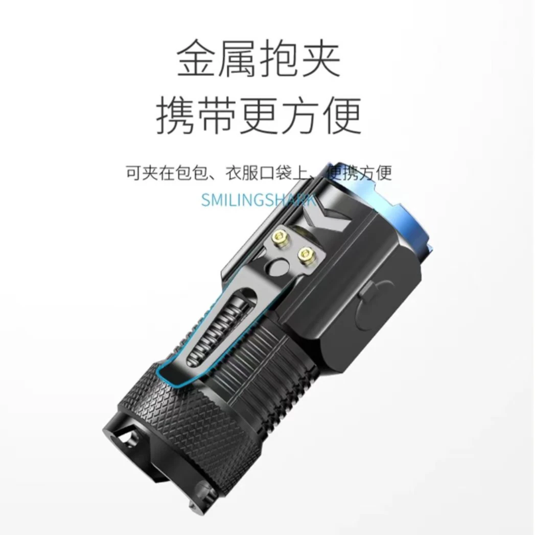 户外三眼怪爆亮手电