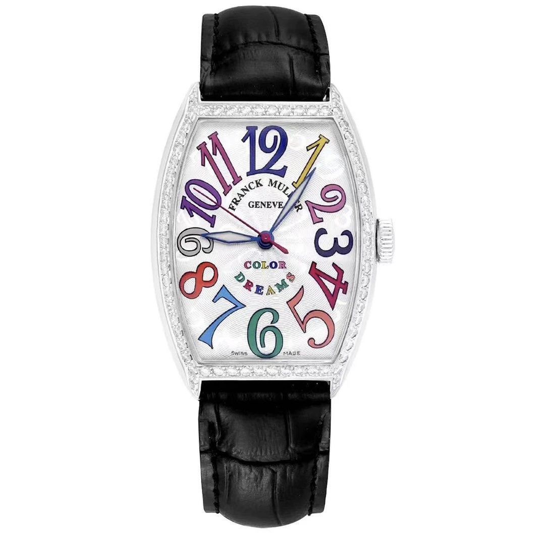 99新 Franck Muller/法兰克穆勒 5850腕表/18k白金彩字腕表