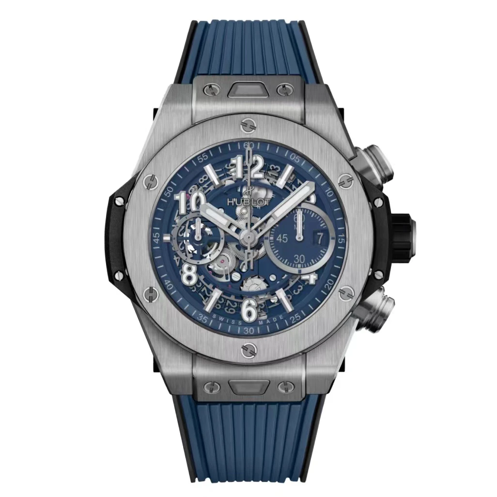 全新未使用 宇舶 BIGBANGUnico钛金属蓝色自动机械44MM公价146100