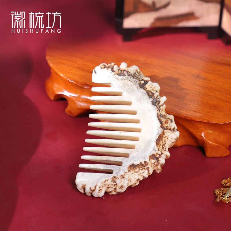 板娘专享 真鹿角帽贵妃梳 个性随身便携梳头顺发小梳子家用-137