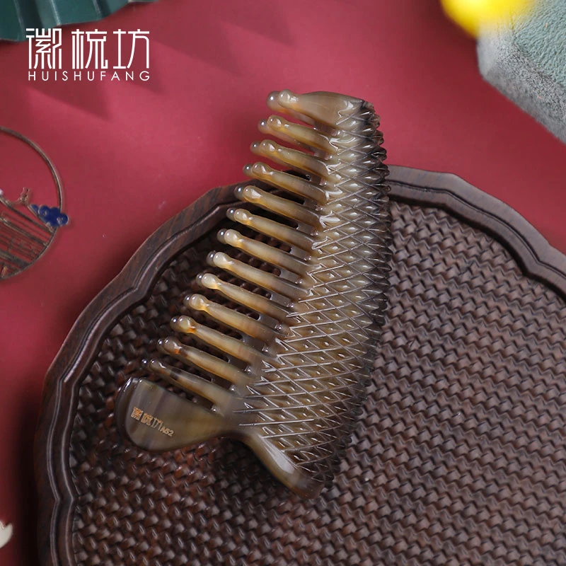 板娘专享 白水牛角黑金刚整角钻石双排元灸齿按摩器 全身通用-013