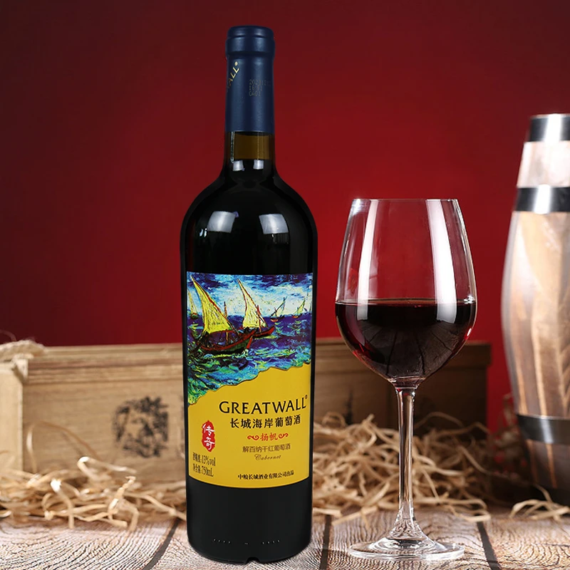 中粮长城海岸传奇扬帆解百纳干红葡萄酒国产红酒750ml果香品牌