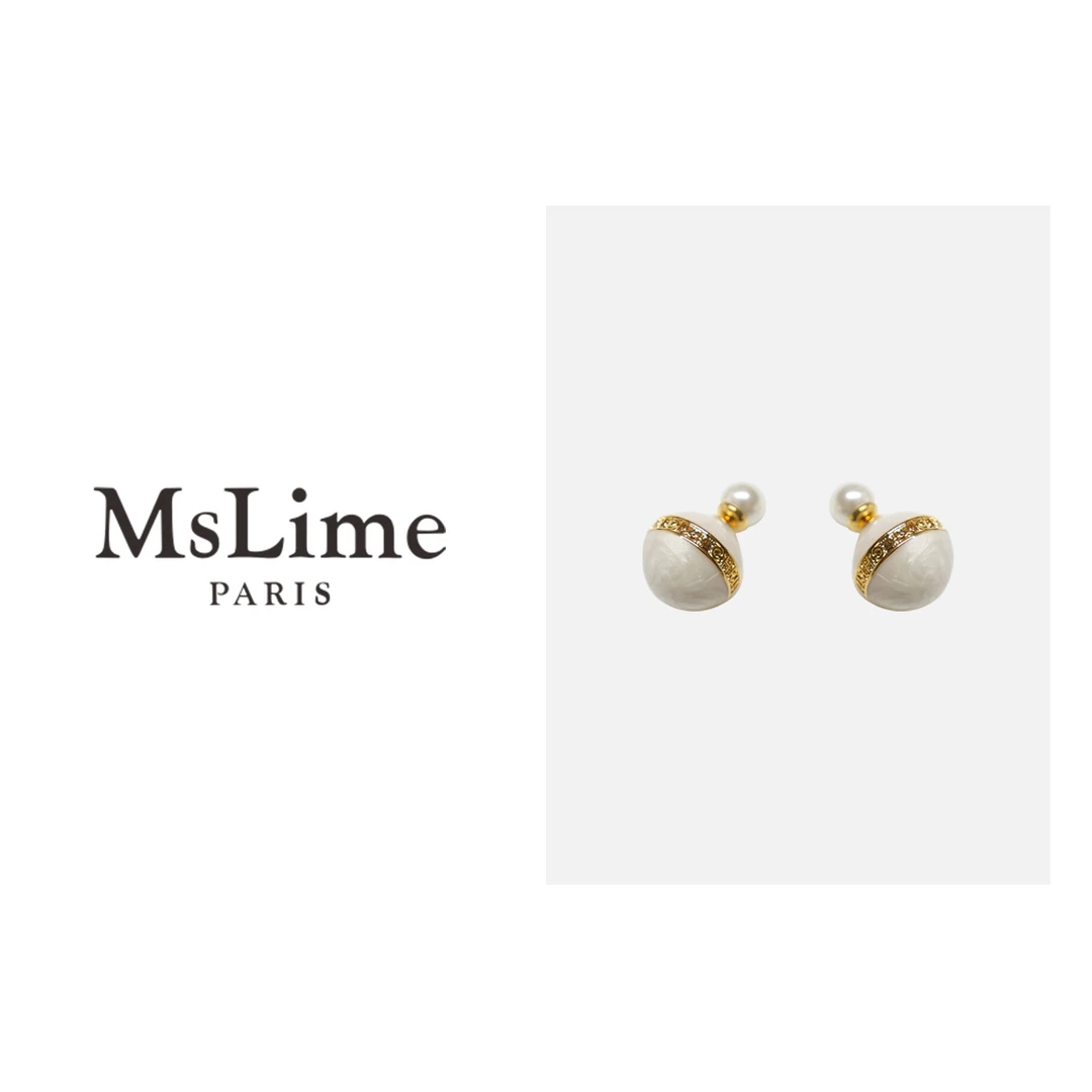 非金属仿珍珠耳饰 王嬛嬛MsLime非金属仿珍珠耳饰 时尚HC2B0899