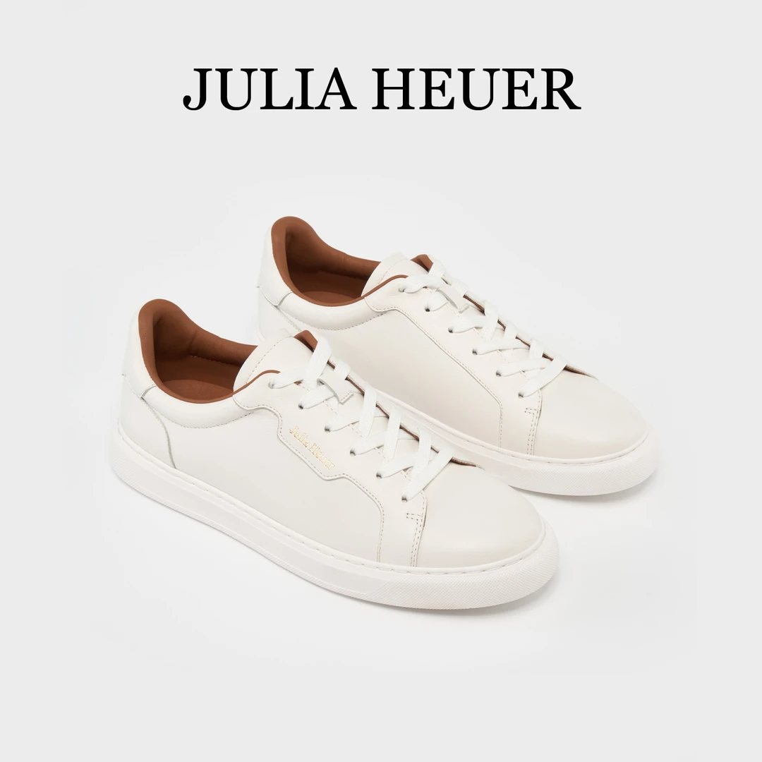 朱莉亚丨JULIA HEUER平底简约百搭休闲舒适经典系带小白鞋女2368