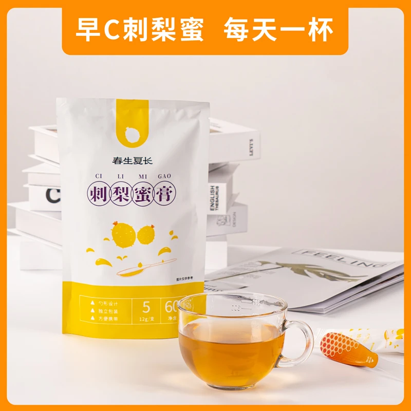 临期买一送一到手二袋】春生夏长天然刺梨蜜蜂蜜独立包装12g*5支装