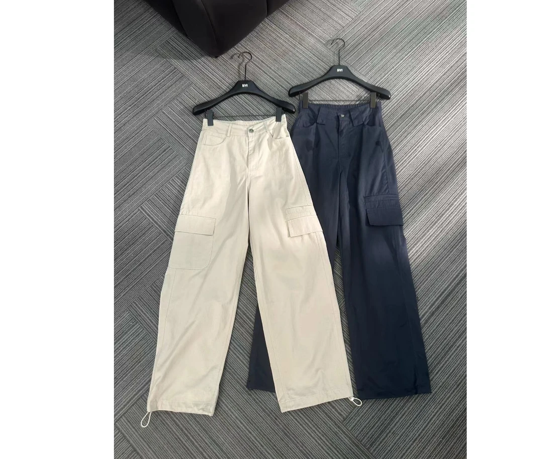 【熙薇品牌】工装裤【高街女孩】2024夏季新款显瘦百搭休闲裤F5075