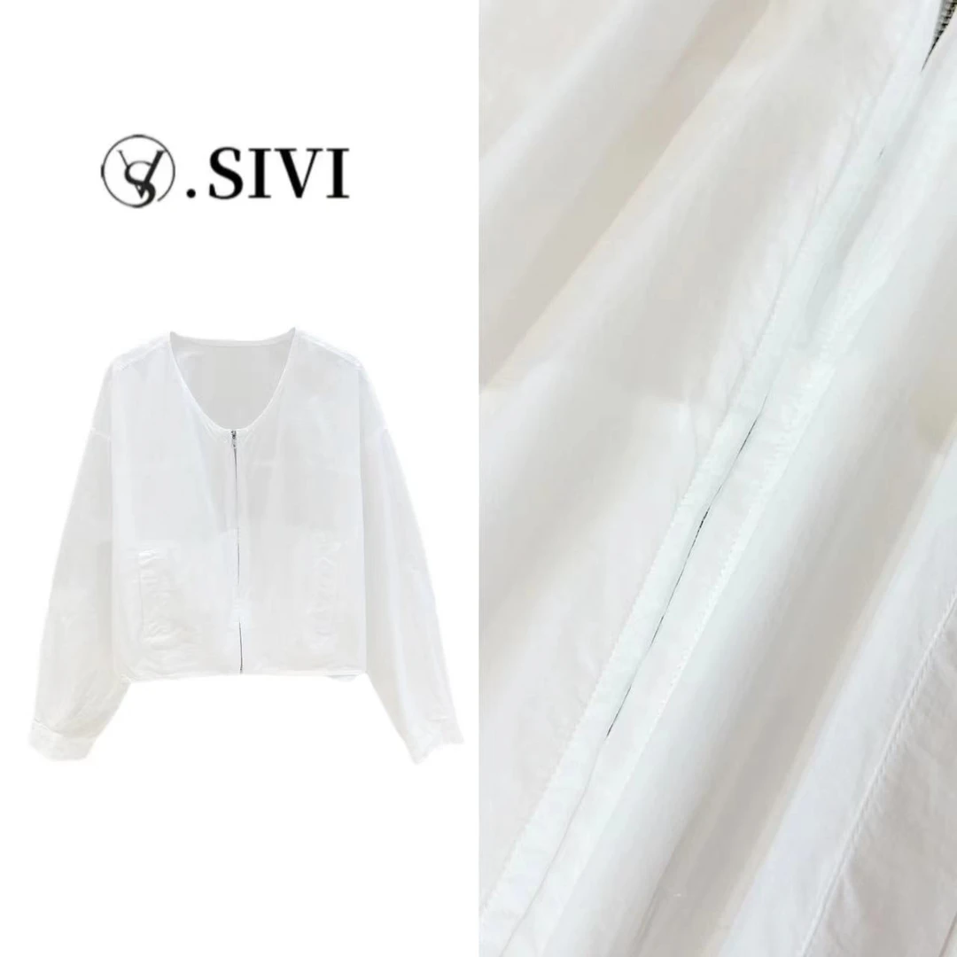 熙薇设计师天-丝上衣【水木清华】2024夏季新款时尚休闲外套F5658