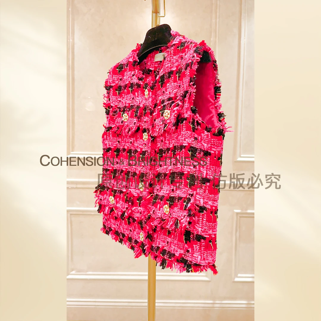 凝慧真的好【高阶优雅】新款法式气质时尚多色小香风马甲YP200