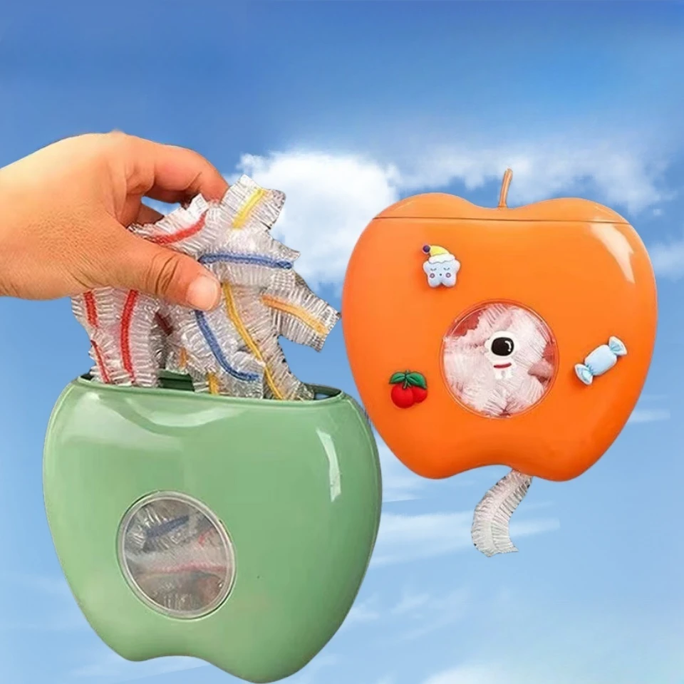 点砚保鲜袋收纳盒壁挂式多功能免打孔储物盒塑料袋分类收纳盒