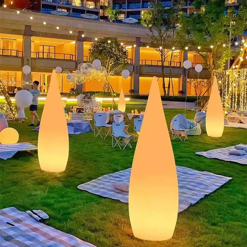 户外室内落地灯水滴落地灯装饰灯庭院草坪灯露营氛围灯防水落地灯