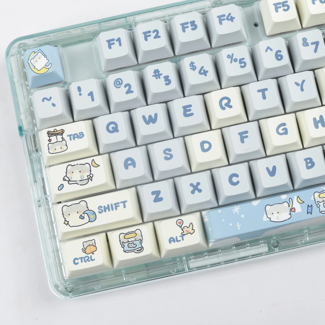 白日梦小咪原厂高度键帽可爱PBT热升华宁芝67 F87 HI75 mk870 980