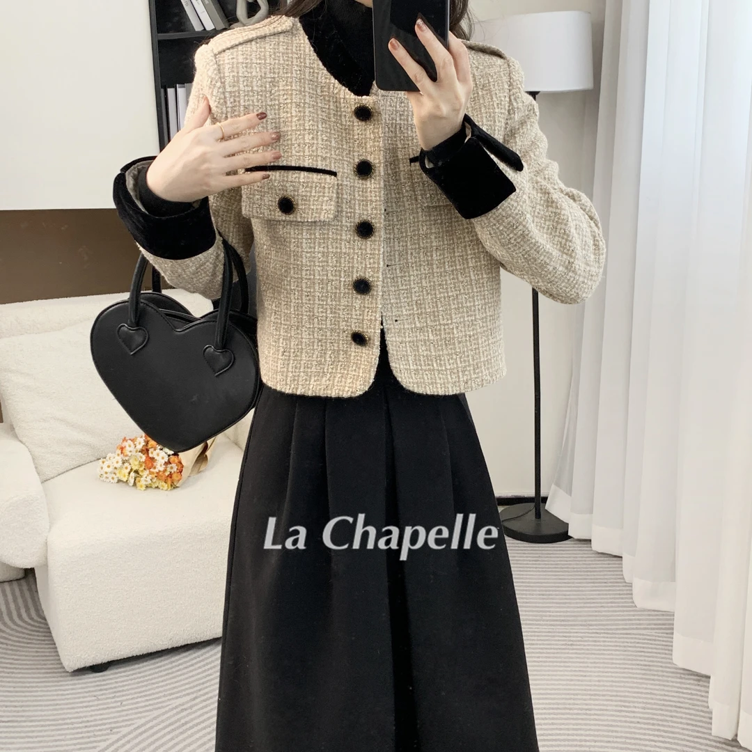 拉夏贝尔25现货冬季清仓羽绒服加厚保暖小香风时尚外套 14241 XYZ