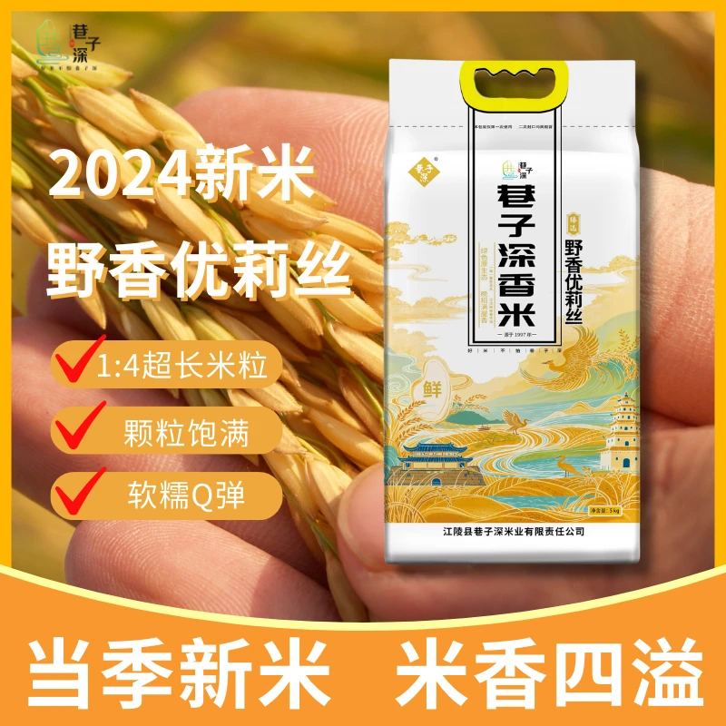 巷子深巷子深大米2024年新米优质长粒丝苗米象牙茉莉香米大米10斤