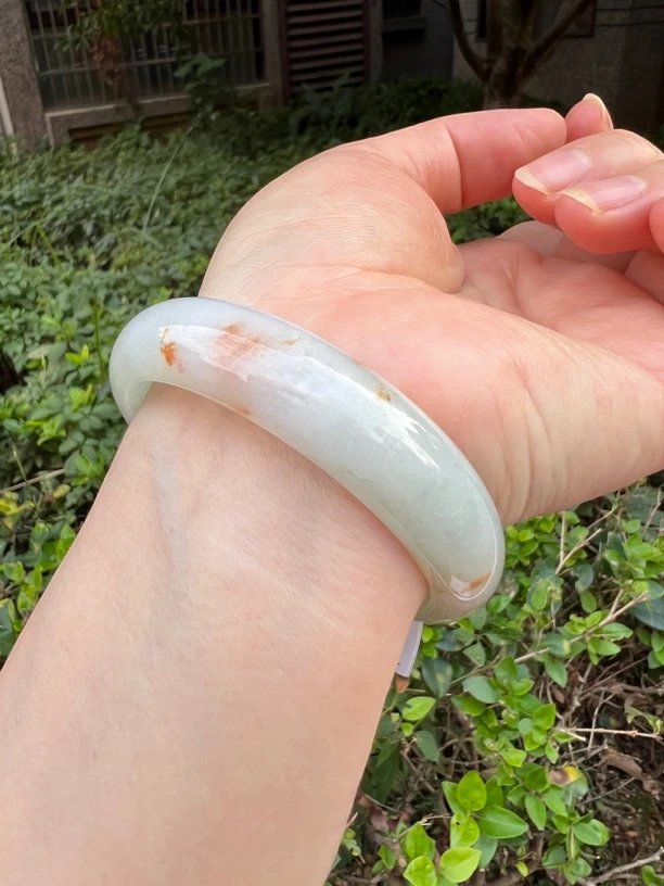 天然A货翡翠手镯编号52271圈口56.5